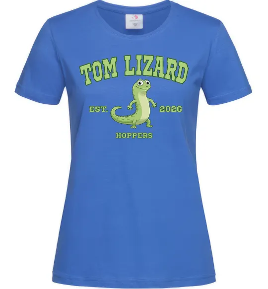 Женская футболка Tom Lizard Ярко-синий фото