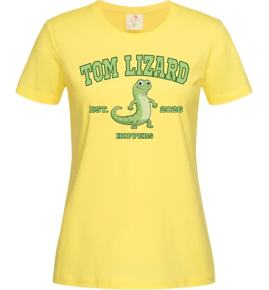 Женская футболка Tom Lizard Лимонный фото