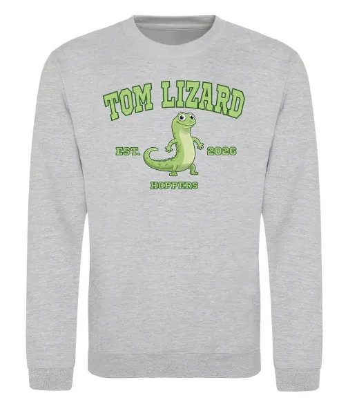 Свитшот Tom Lizard Серый меланж фото