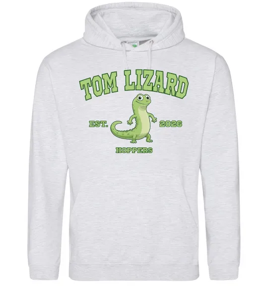 Женская толстовка (худи) Tom Lizard Серый меланж фото