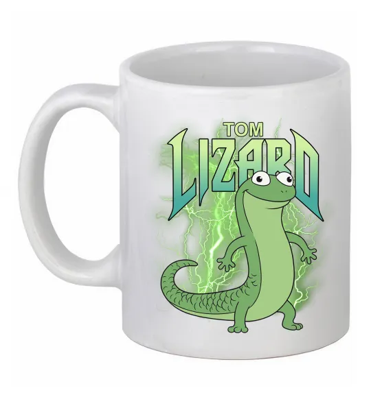 Чашка керамическая Hoppers Lizard Tom Белый фото