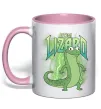 Чашка с цветной ручкой Hoppers Lizard Tom Нежно розовый фото