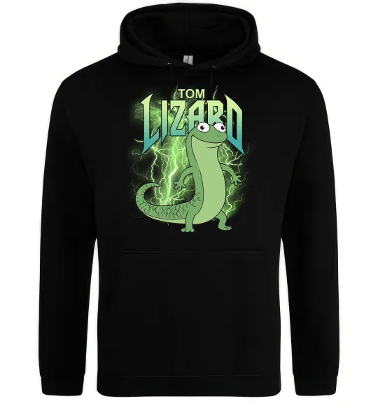 Мужская толстовка (худи) Hoppers Lizard Tom Черный фото