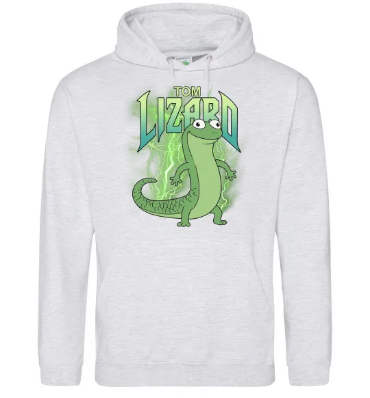 Женская толстовка (худи) Hoppers Lizard Tom Серый меланж фото