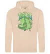 Женская толстовка (худи) Hoppers Lizard Tom Песочный фото