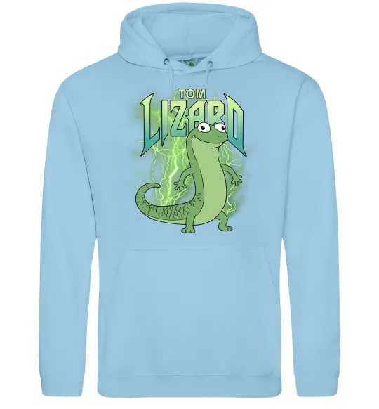 Женская толстовка (худи) Hoppers Lizard Tom Голубой фото