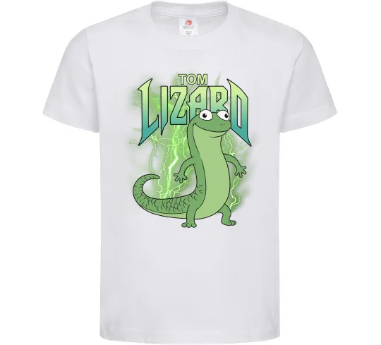 Детская футболка Hoppers Lizard Tom Белый фото