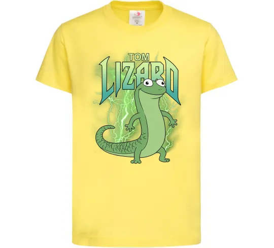 Детская футболка Hoppers Lizard Tom Лимонный фото