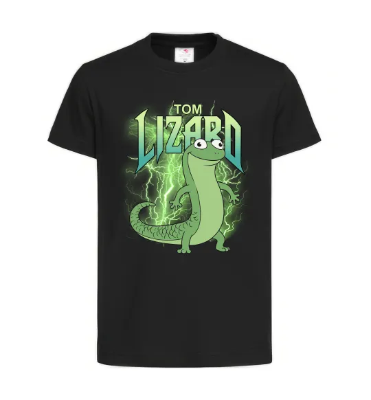 Детская футболка Hoppers Lizard Tom Черный фото