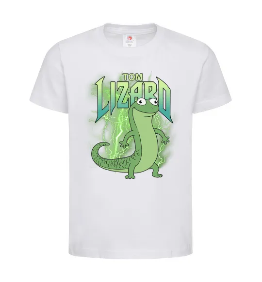 Детская футболка Hoppers Lizard Tom Белый фото