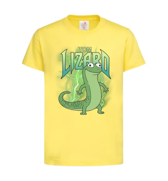 Детская футболка Hoppers Lizard Tom Лимонный фото