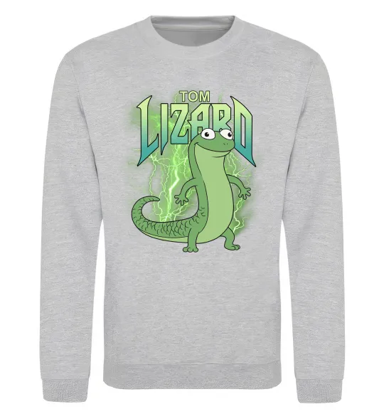 Свитшот Hoppers Lizard Tom Серый меланж фото