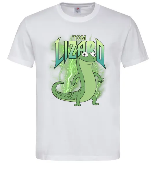 Мужская футболка Hoppers Lizard Tom Белый фото