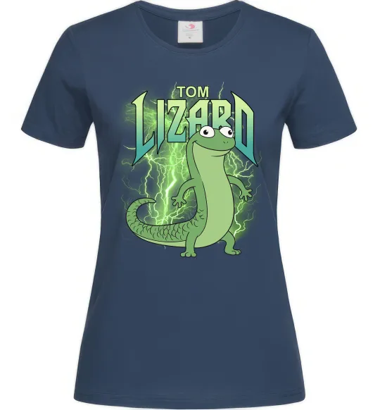 Женская футболка Hoppers Lizard Tom Темно-синий фото
