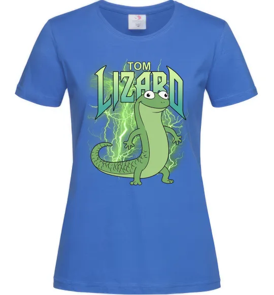 Женская футболка Hoppers Lizard Tom Ярко-синий фото