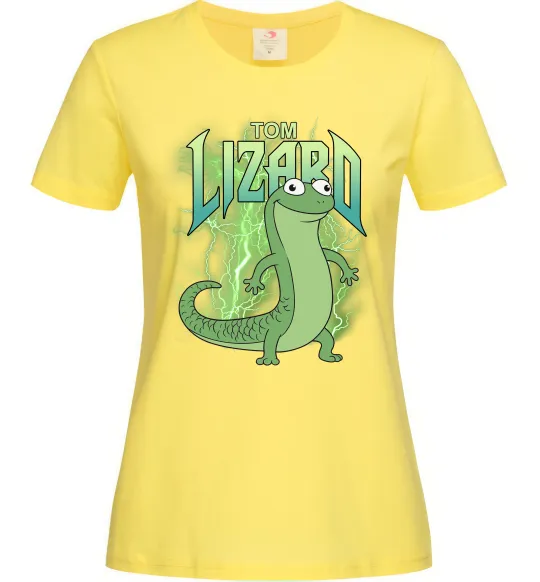 Женская футболка Hoppers Lizard Tom Лимонный фото