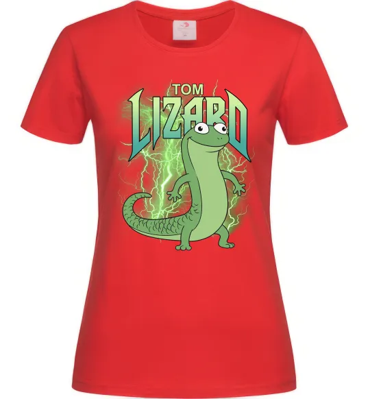 Женская футболка Hoppers Lizard Tom Красный фото