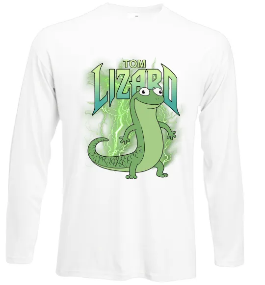 Лонгслив Hoppers Lizard Tom Белый фото