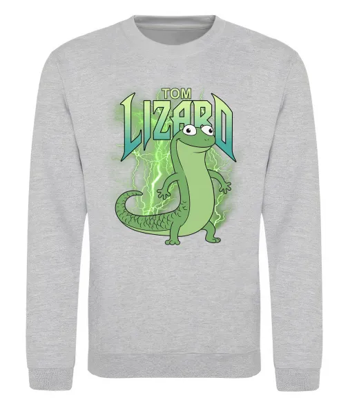 Свитшот Hoppers Lizard Tom Серый меланж фото