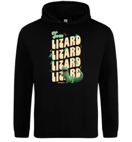 Мужская толстовка (худи) Стрибунці ящірка Том Черный фото