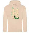 Мужская толстовка (худи) Стрибунці ящірка Том Песочный фото