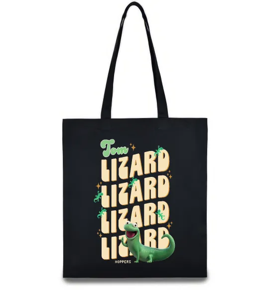 Эко-сумка Стрибунці ящірка Том Черный фото