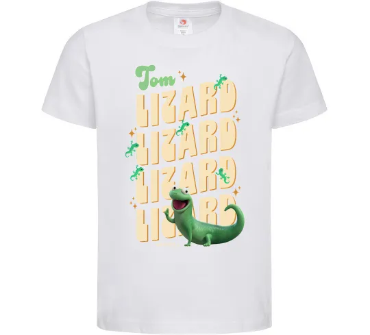 Детская футболка Стрибунці ящірка Том Белый фото