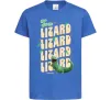 Детская футболка Стрибунці ящірка Том Ярко-синий фото