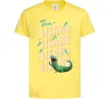 Детская футболка Стрибунці ящірка Том Лимонный фото