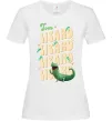 Женская футболка Стрибунці ящірка Том Белый фото