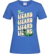 Женская футболка Стрибунці ящірка Том Ярко-синий фото