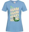 Женская футболка Стрибунці ящірка Том Голубой фото