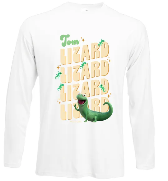 Лонгслив Стрибунці ящірка Том Белый фото