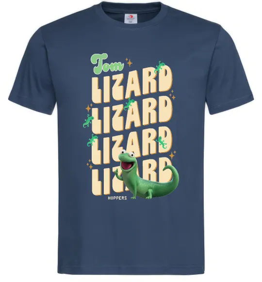 Мужская футболка Стрибунці ящірка Том Темно-синий фото