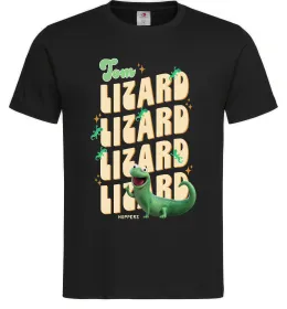 Мужская футболка Стрибунці ящірка Том Черный фото