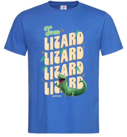 Мужская футболка Стрибунці ящірка Том Ярко-синий фото