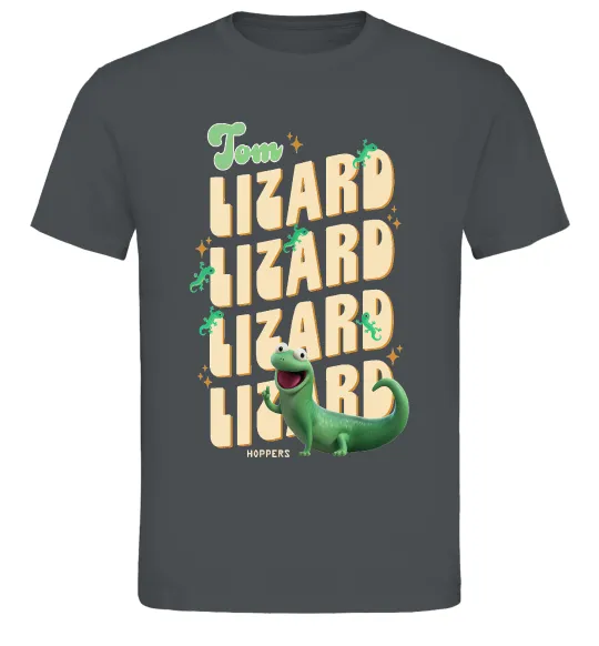 Мужская футболка Стрибунці ящірка Том Графит фото