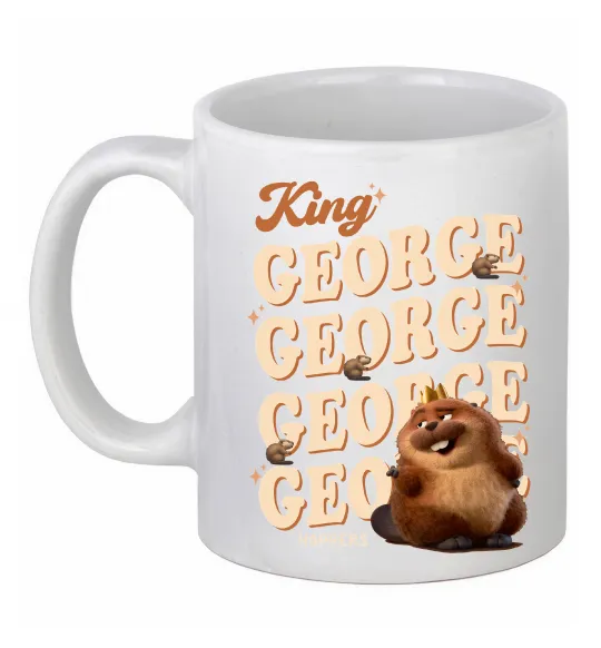 Чашка керамическая Hoppers king George Белый фото