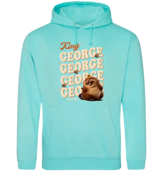 Женская толстовка (худи) Hoppers king George Мятный фото