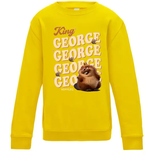 Детский Свитшот Hoppers king George Солнечно желтый фото