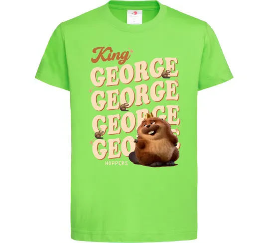 Детская футболка Hoppers king George Лаймовый фото