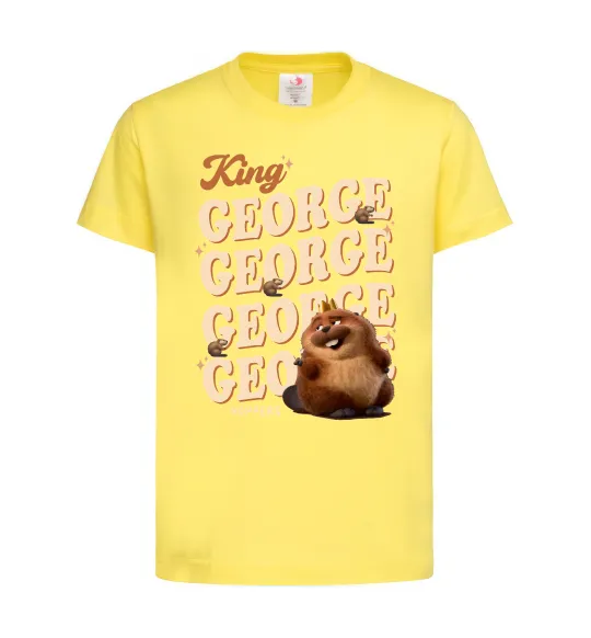 Детская футболка Hoppers king George Лимонный фото