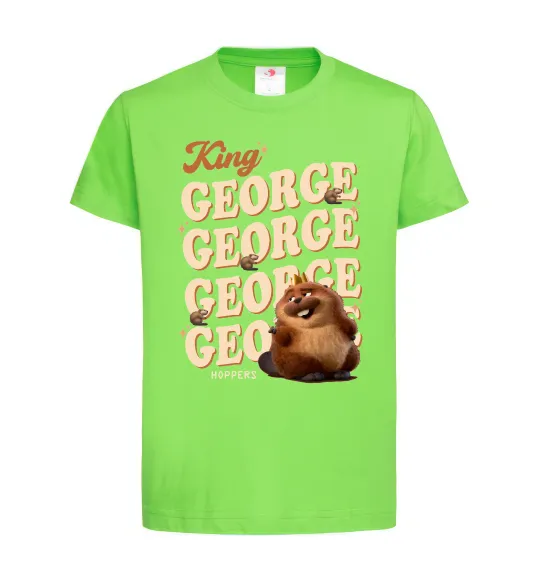 Детская футболка Hoppers king George Лаймовый фото
