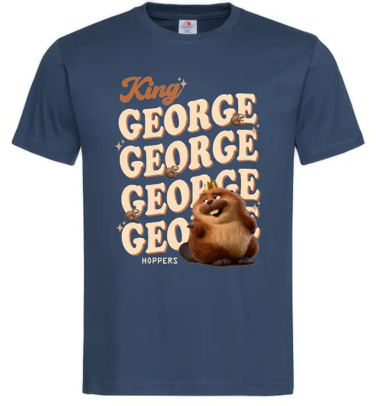 Мужская футболка Hoppers king George Темно-синий фото