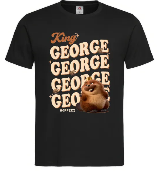 Мужская футболка Hoppers king George Черный фото