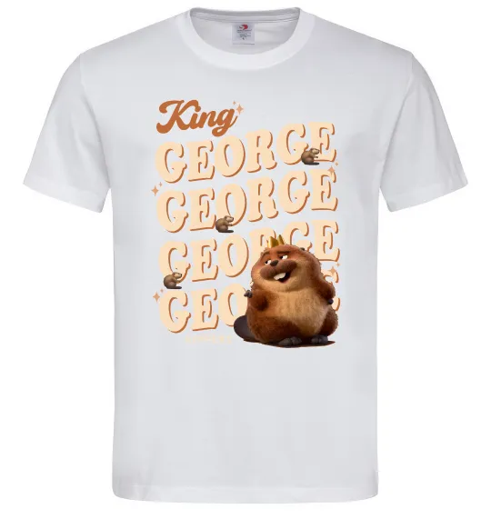 Мужская футболка Hoppers king George Белый фото