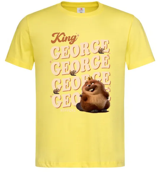 Мужская футболка Hoppers king George Лимонный фото