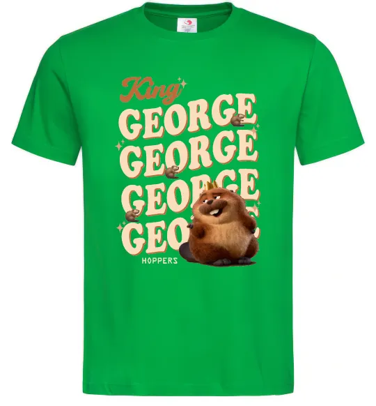 Мужская футболка Hoppers king George Зеленый фото