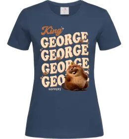 Женская футболка Hoppers king George Темно-синий фото