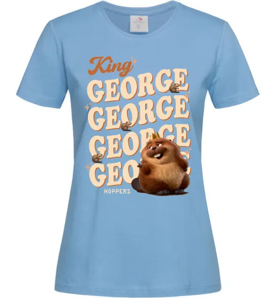 Женская футболка Hoppers king George Голубой фото